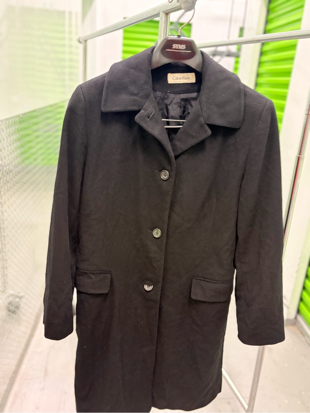 Merino Italian WOOL Men’s Black coat  beautiful size 10